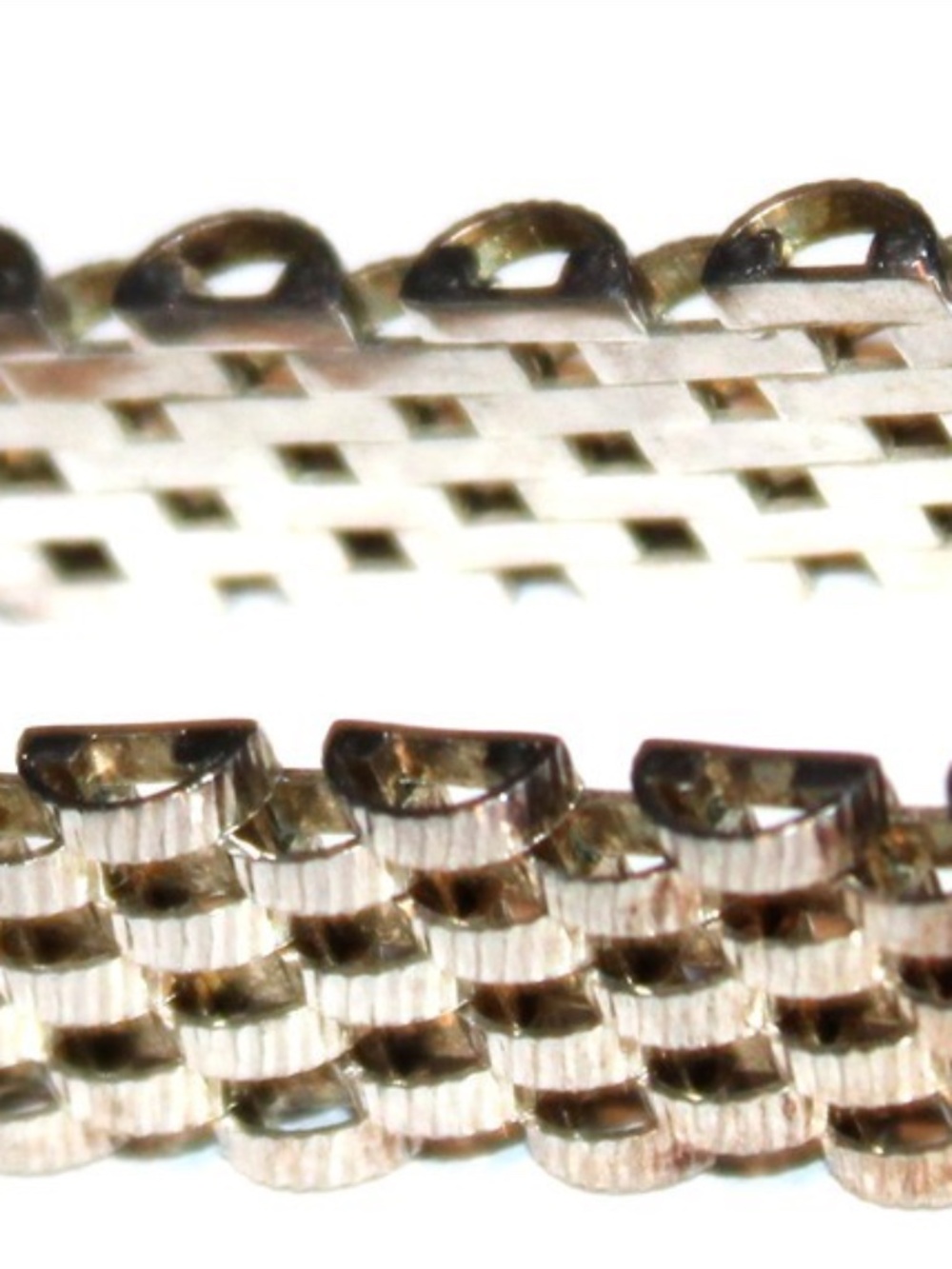 Flawless fabulous 925 sterling silver marked mesh Bracelet